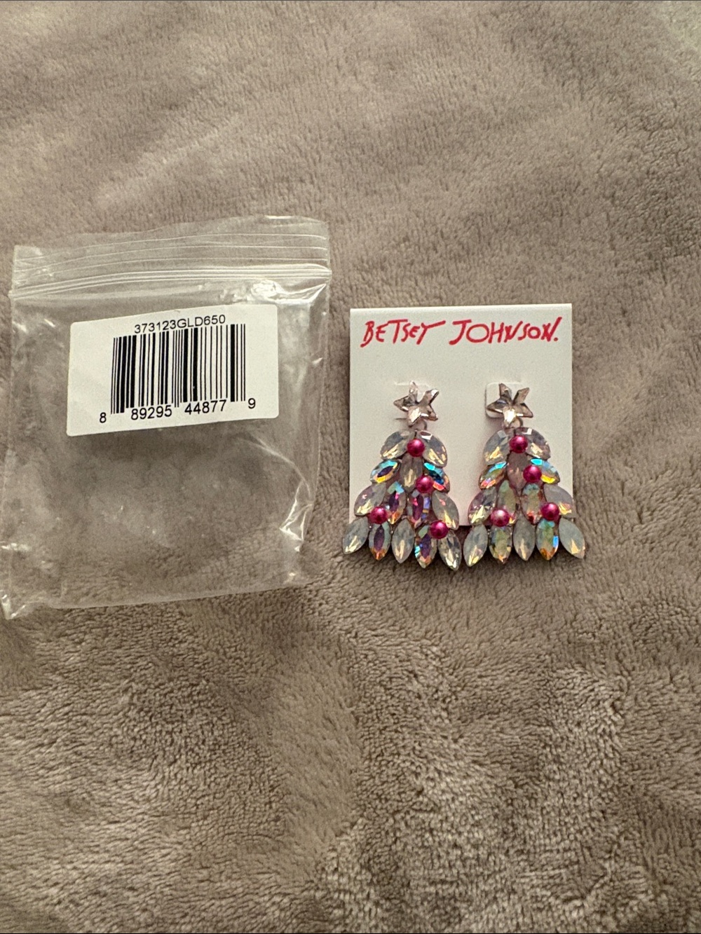 Betsey Johnson earrings Xmas collection